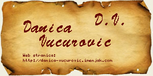 Danica Vučurović vizit kartica